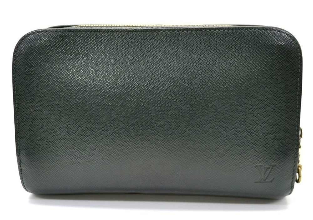 Louis Vuitton Taiga Baikal Pouch Epicea 2Way Shoulder Bag Leather Dark Green